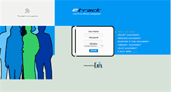 Desktop Screenshot of etrack.ebix.com